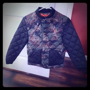 Boys M RL Camo quilted jacket